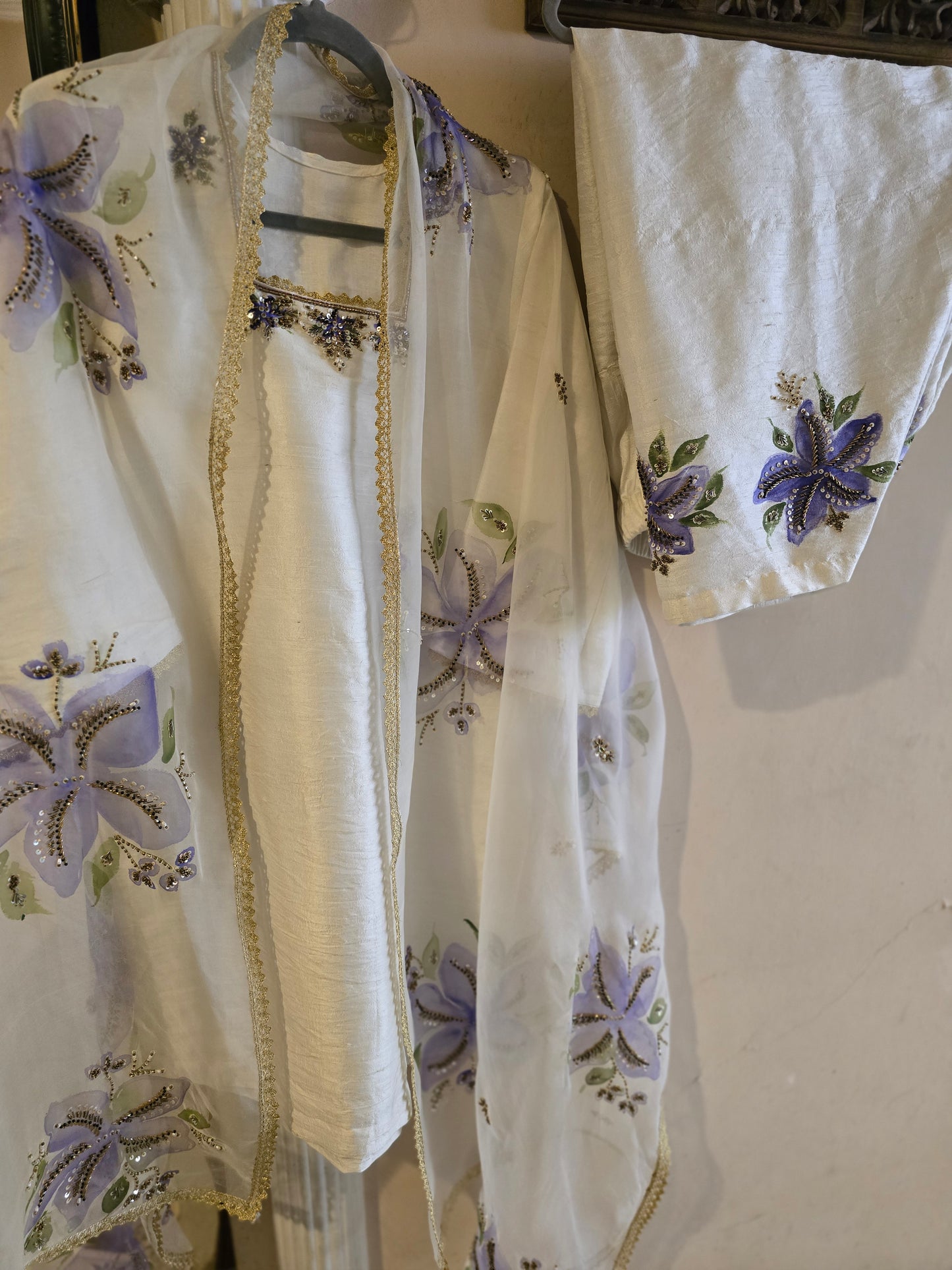 Ivory Lily Handpainted Suit