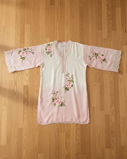 Blush Rose Handpainted Tunic