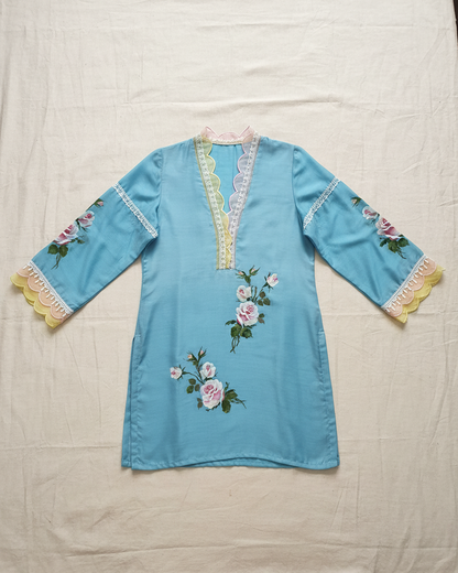Handpainted Rose Garden Tunic