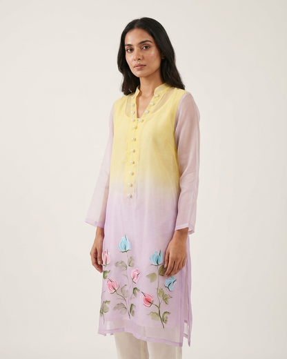 Pastel Bloom Handpainted Tunic
