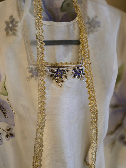 Ivory Lily Handpainted Suit
